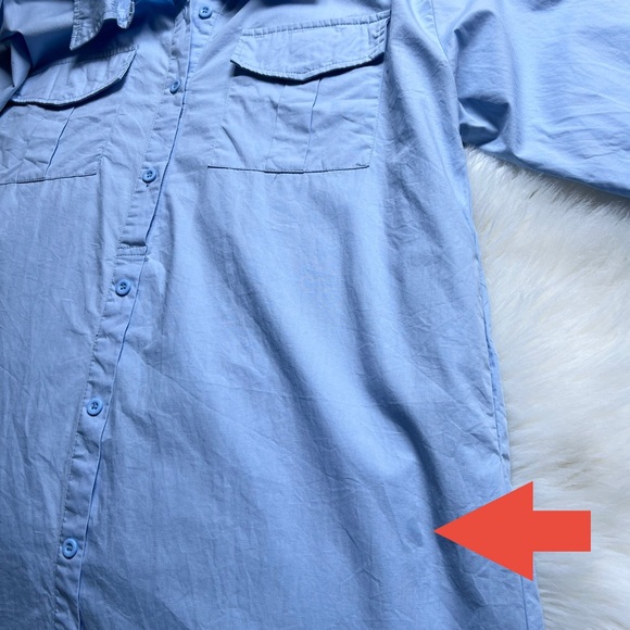 DINT Long Sleeve Dress Sz L Boho Midi Shirt Oversized Ruffle Lace Embroidery - Picture 8 of 17